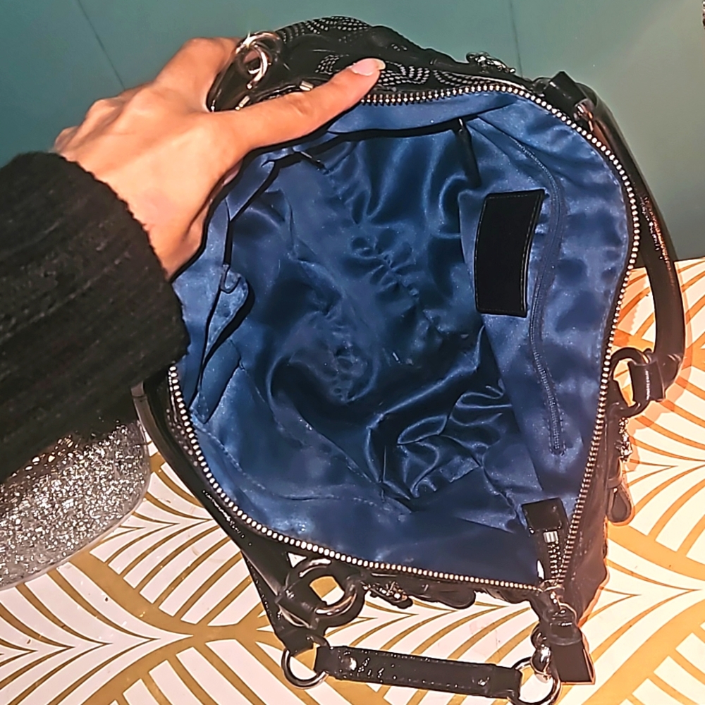 Coach Madison Black optic C Sophia Crossbody Bag Horse & Carriage - Picture 6 of 8